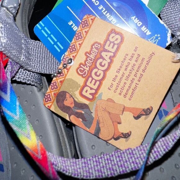 NWOB Skechers Reggae Bright Direction Vegan Strappy Sport Sandal 8 - Picture 4 of 5